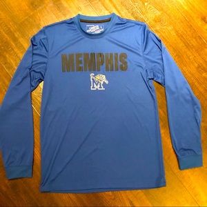 Memphis Tigers Long Sleeve Performance Shirt (L)